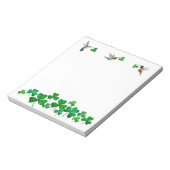 ハチドリとクローバー ノートパッド (回転)