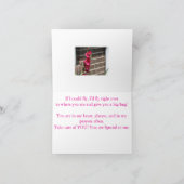 ハチドリとグラディオラの花 カード (内部)