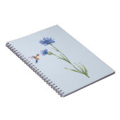 ハチドリとコーンフラワー ノートブック (右側)