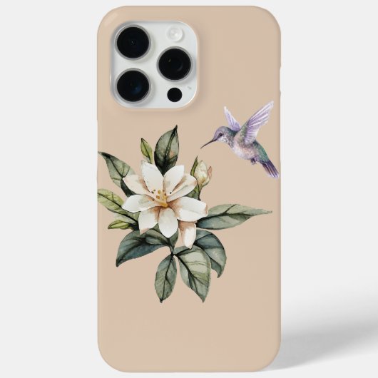 ハチドリとジャスミン Case-Mate iPhoneケース (裏面)