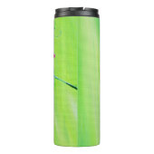 ハチドリとスイートピー絵画スの タンブラー (裏面)