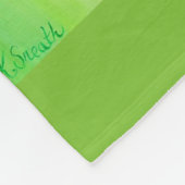 ハチドリとスイートピー絵画スの フリースブランケット (角)