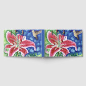 ハチドリとスズメ絵画ユリ ゲストブック (全面)