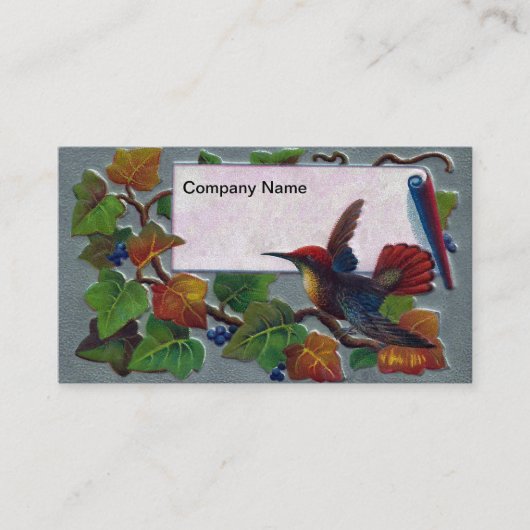 ハチドリとツタ 名刺 (正面)