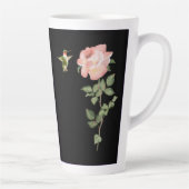 ハチドリとバラ カフェラテマグ (右)