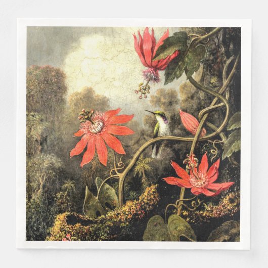 ハチドリとパッションフラワー (正面)