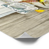 ハチドリとヒマワリがすごいよね ポスター (角)