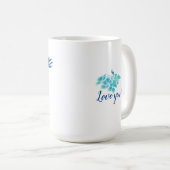 ハチドリとフラワーズマム コーヒーマグカップ (正面右)