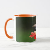 ハチドリとフラワーマかわいらしグ杯 マグカップ (左)