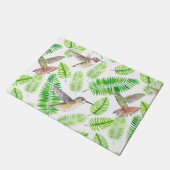 ハチドリと熱帯葉の ドアマット (アングル)