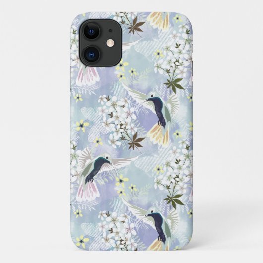 ハチドリと白い花 Case-Mate iPhoneケース (裏面)