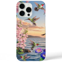 ハチドリと花の風景