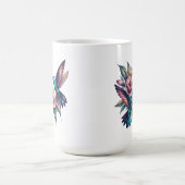 ハチドリと花大クラシック陶磁器 コーヒーマグカップ (中央)