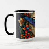 ハチドリと花 マグカップ (左)