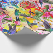 ハチドリと花 ラッピングペーパー (角)