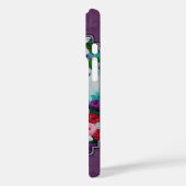 ハチドリと花（紫） Case-Mate iPhoneケース (裏面 / 左)