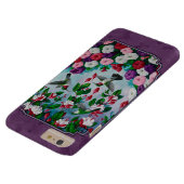 ハチドリと花（紫） Case-Mate iPhoneケース (底面)