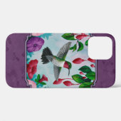 ハチドリと花（紫） Case-Mate iPhoneケース (裏面 (横))