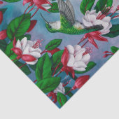 ハチドリと花 薄葉紙 (詳細)