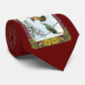 ハチドリと花#2 ネクタイ (ロール)