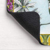 ハチドリと花#2 マウスパッド (コーナー)