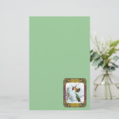 ハチドリと花#2 便箋 (スタンド正面)