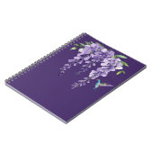 ハチドリと藤 ノートブック (左側)
