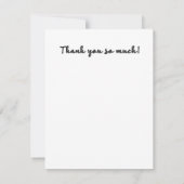 ハチドリと蝶のヴィンテージ サンキューカード (裏面)