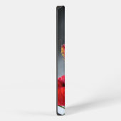 ハチドリと赤い花 iPhoneケース (右側面)