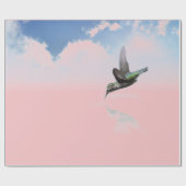 ハチドリと雲の包み紙 ラッピングペーパー (フラット)