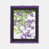 ハチドリによっては鳥動物のフリースブランケットが開花します フリースブランケット (正面)