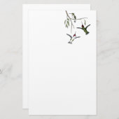 ハチドリによってリサイクルされる文房具 便箋 (正面/裏面)