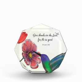 ハチドリのいるあなたの想い出の花 フォトブロック