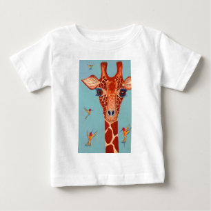 ハチドリのキリン ベビーTシャツ