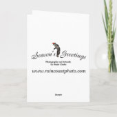 ハチドリのクリスマスカード シーズンカード (裏面)