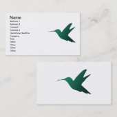 ハチドリのシルエットの名刺 名刺 (正面/裏面)