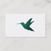 ハチドリのシルエットの名刺 名刺 (裏面)