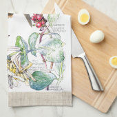 ハチドリのスイセンによっては台所タオルが開花します キッチンタオル (四つ折り)