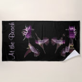 ハチドリのダンス ビーチタオル (正面)