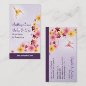 ハチドリのデイジーの美学のサロン 名刺 (正面/裏面)