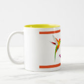 ハチドリのパーソナライズなコーヒー・マグ ツートーンマグカップ (左)