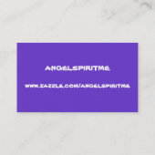 ハチドリのプロフィールカード2 名刺 (裏面)