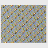 ハチドリのプロフィール ラッピングペーパー (フラット)