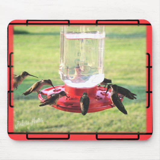 ハチドリのマウスパッド マウスパッド (正面)