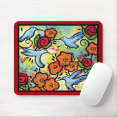 ハチドリのマウスパッド- 9.25" x 7.75" マウスパッド (マウス)
