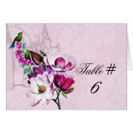 ハチドリのマグノリアによってカスタマイズテーブル数カード