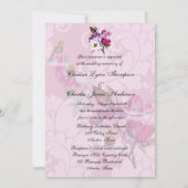 ハチドリのマグノリア5x7の結婚式招待状 招待状 (裏面)