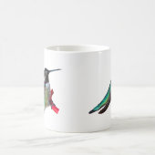 ハチドリのマグ-デザインCおよびD コーヒーマグカップ (中央)