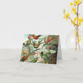 ハチドリのメッセージカード カード (黄色い花)