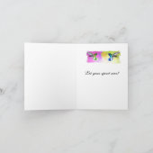 ハチドリのメッセージカード カード (内部)